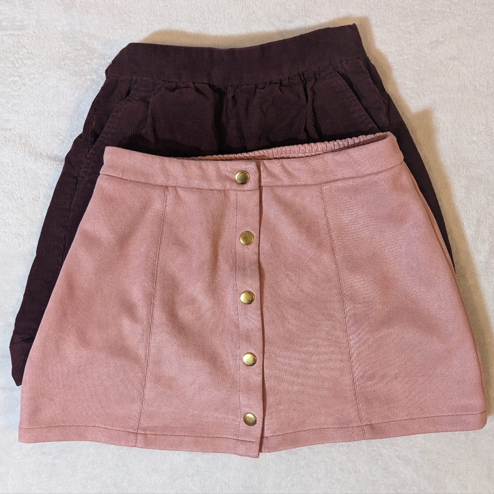 Bundle Girls Skirts Pink and Maroon Size 11/12